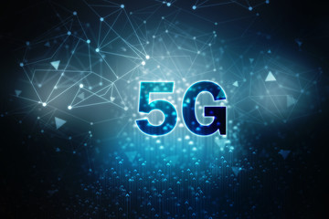 Poster - 2d rendering 5G Network 5G Connection
