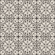 vector illustration of  creamy mosaic tiles in oriental style