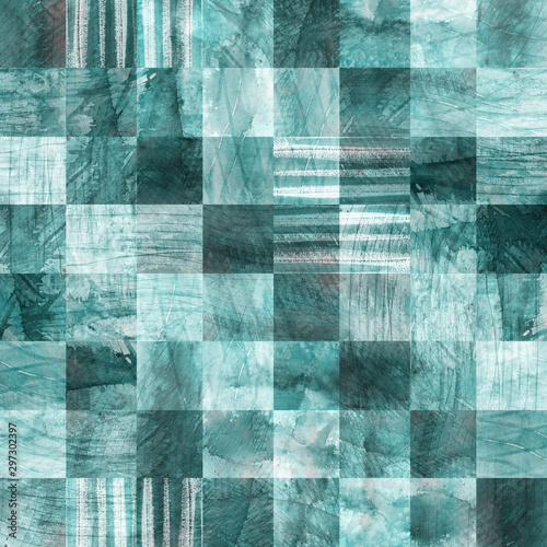 Tapety Turkusowe squares-seamless-pattern