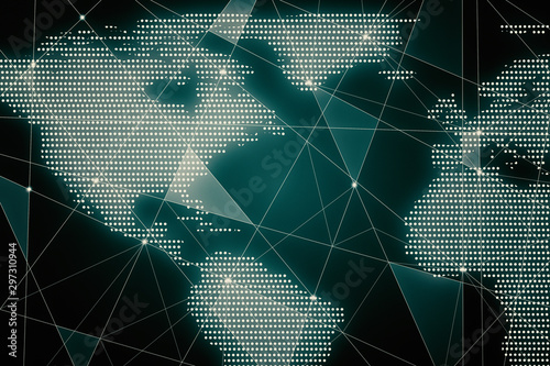 Network and global data concept