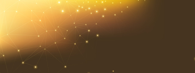 Wall Mural - high technology business. data motion. glow dots