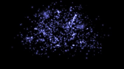 Wall Mural - 4k animated salute on a black background