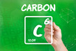 Symbol for the chemical element carbon