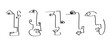 © Maggie - Set of abstract face one line drawing. Portrait minimalistic style. Fine one line drawing abstract face. One line drawing abstract faces. Modern continuous line art