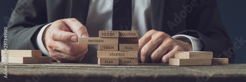 Fotomural Business strategy and vision conceptual image