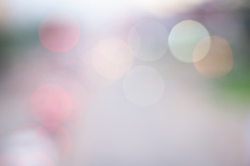 Wall Mural - abstract bokeh blur light background , bokeh style in the city
