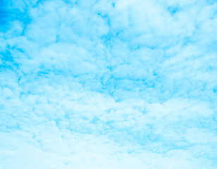 Wall Mural - Vintage abstract summer background, Ocean blue color of sky and white cloud