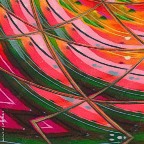 Psychedelic visual art abstract design pattern background, good for decorate ...