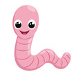 © denis0909 - Illustration of a smiling worm flat icon