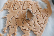 © Josh Haroldson - Dough of gingerbread cookie with tree shape