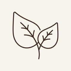 Sticker - Nature sign line icon