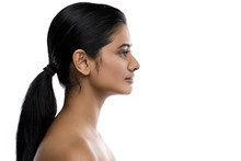 Profile Of Young And Beautiful Indian Woman