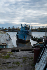 ship in the harbor