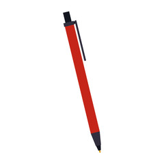 Poster - pen icon image, flat design