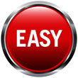 Chrome Easy Button Red