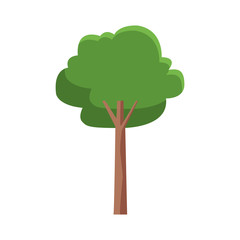 Sticker - tree icon image, flat design