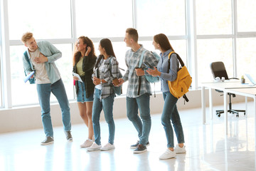 Sticker - Group of students in university