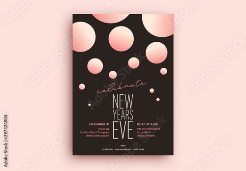 New Years Eve Party Flyer Layout Kaufen Sie Diese Vorlage Und Finden Sie Ahnliche Vorlagen Auf Adobe Stock Adobe Stock