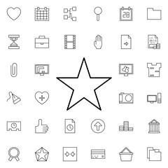 Poster - star neon icon. Elements of web set. Simple icon for websites, web design, mobile app, info graphics
