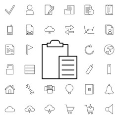 Poster - list neon icon. Elements of web set. Simple icon for websites, web design, mobile app, info graphics