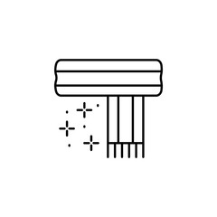 Aufkleber - Scarf clothes icon. Simple line, outline vector of winter vacation icons for ui and ux, website or mobile application