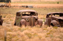 Old Car In Desert