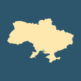 Fototapeta  - map of Ukraine