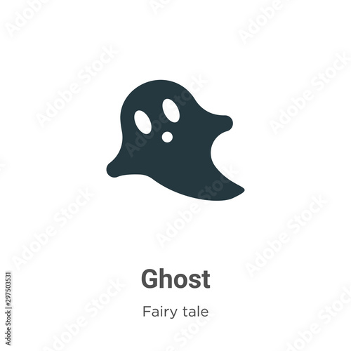 Ghost vector icon on white background Poster Mural XXL