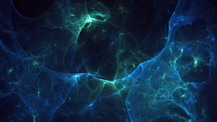 Poster - fractal 3d rendering abstract light surreal background