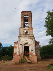 Wall Mural - Abandoned ruined Orthodox Church 