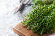 © petrrgoskov - Bunch of fresh thyme herb on old wooden board