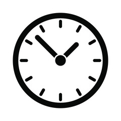 Wall Mural - Clock icon, time icon vector