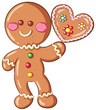 © Christine Wulf - Niedlicher Lebkuchenmann - Vektor-Illustration
