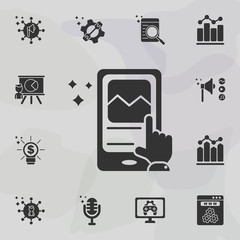 Poster - Online marketing, post icon. Universal set of online marketing for website design and development, app development