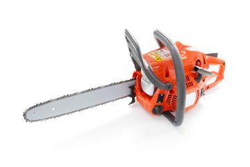 Chainsaw isolated on white background