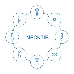 Poster - necktie icons