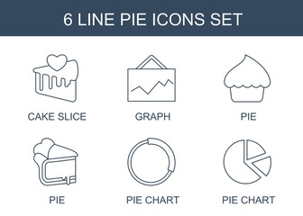 Poster - 6 pie icons