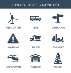Poster - traffic icons