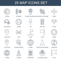 Poster - 25 map icons