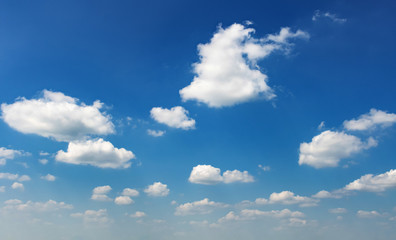 white cloud on blue sky in morning light background