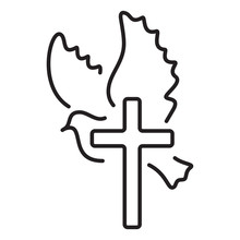 Cross And Dove Symbol Free Stock Photo - Public Domain Pictures