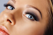 © Olesia - Woman face with eyes with long eyelashes and smokey eyes make-up. Eyelash makeup, cosmetics, beauty