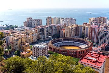 Wall Mural - Malaga und Stierkampfarena Andalusien