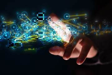 Touch screen technology. Future modern touch screen technology