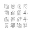 © TheHut35 - Icon set is note and digital data document. Editable stroke. Vector EPS10.