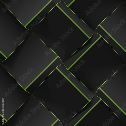 Fotomural Dark seamless geometric pattern
