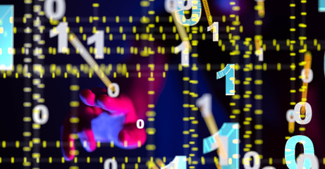 Digital Network and data concept