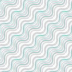 Poster - Abstract seamless pattern of geometric shapes. Wave of a sinusoidal form. Optical illusion of texture.