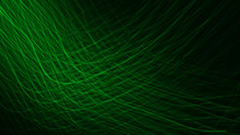 Drawing The Green Light, Beautiful Abstract Blur Or The Light Of Green LED. Bokeh Background