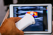 © Mulderphoto - Modern portable ultrasound machine in clinic laboratory of sonography diagnostics